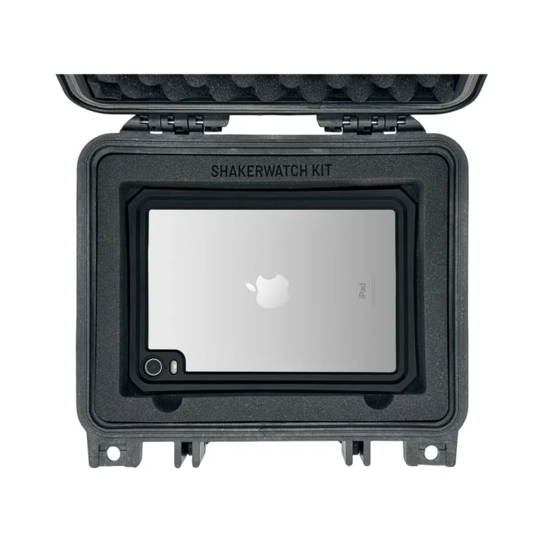 ShakerWatch: Wireless Vibration Analyzer for Shakers – This ShakerWatch Kit comes with 1x ShakerWatch Triaxial Accelerometer, 1x iPad mini and accessories. #ShakerWatch #VibrationAnalysis #CustomApplicationKit [Ref: 1029250317]