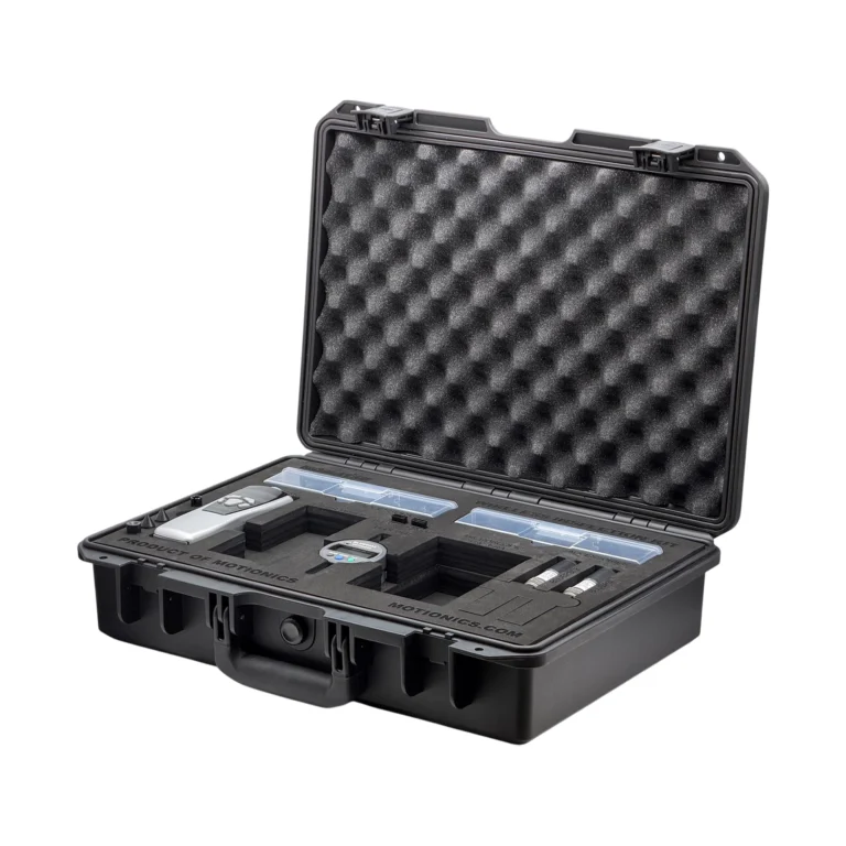 REF: 0603260854 | This custom SiteSense Wireless Inspection Kit (1/2) was created for Komatsu and includes 1x BlueDial Bluetooth dial indicator, 2x BluePSI Bluetooth pressure sensors, 1x BlueTak Bluetooth tachometer and custom laser-cut foam with cut-outs for existing additional inspection equipment. #WirelessInspectionKit #WirelessMeasurement #CustomApplicationKit
